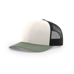 Richardson 112 Trucker in Cream/Black/Loden
