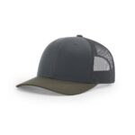 Richardson 112 Trucker in Gunmetal/Chocolate Chip