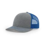 Richardson 112 Trucker in Heather Grey/Royal