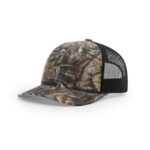 Richardson 112P Printed Trucker in Mossy Oak Country DNA/Black