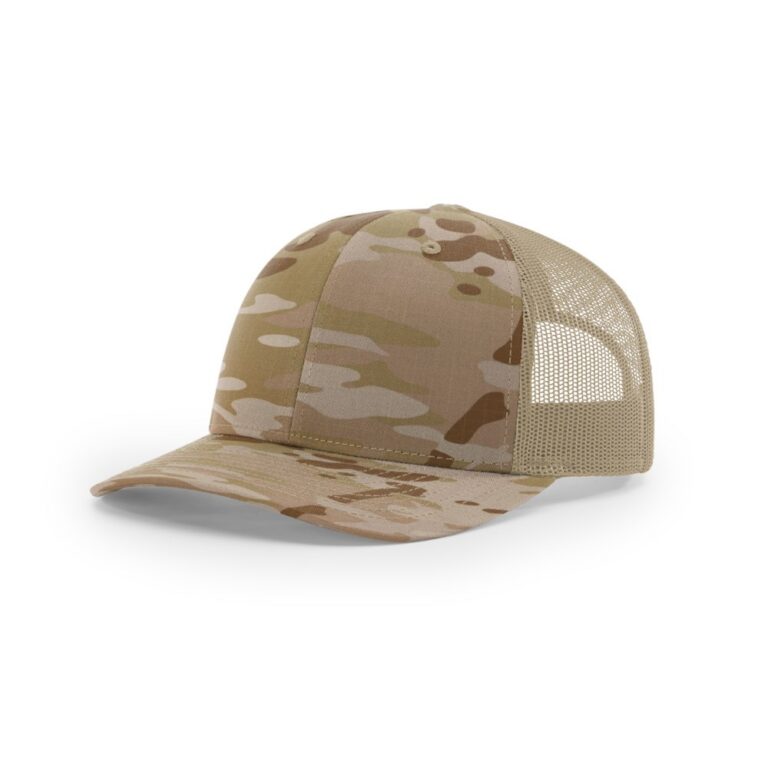 Richardson 112PT Printed Tactical Trucker in Multicam Arid/Tan