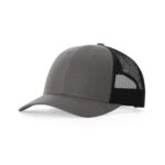 Richardson 115 Low Pro Trucker in Charcoal/Black