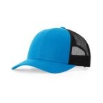 Richardson 115 Low Pro Trucker in Cyan/Black