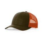 Richardson 115 Low Pro Trucker in Dark Loden/Jaffa Orange