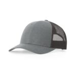 Richardson 115 Low Pro Trucker in Heather Grey/Dark Charcoal