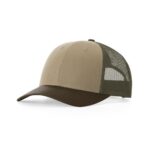 Richardson 115 Low Pro Trucker in Tan/Loden/Brown