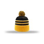 Richardson 134 Striped Beanie with Cuff & Pom