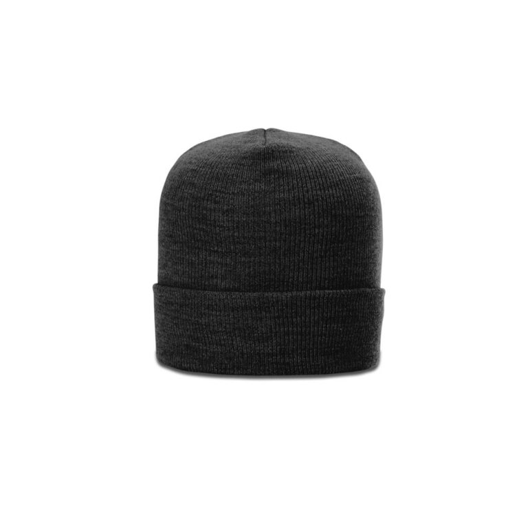 Richardson 137 Heathered Beanie with Cuff in Heather Black