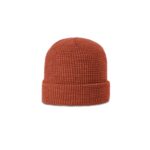 Richardson 146 Waffle Knit Beanie with Cuff in Rust