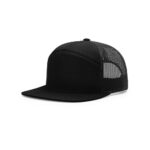 Richardson 168 7 Panel Mesh Back in Black
