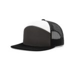 Richardson 168 7 Panel Mesh Back in Charcoal/Black/White