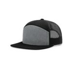 Richardson 168 7 Panel Mesh Back in Heather Grey/Black