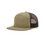 Richardson 168 7 Panel Mesh Back in Pale Khaki/Brown