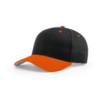 Richardson 212 Pro Twill Snapback in Black/Orange