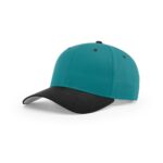 Richardson 212 Pro Twill Snapback in Blue Teal/Black