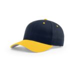 Richardson 212 Pro Twill Snapback in Navy/Gold