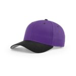Richardson 212 Pro Twill Snapback in Purple/Black
