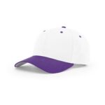 Richardson 212 Pro Twill Snapback in White/Purple