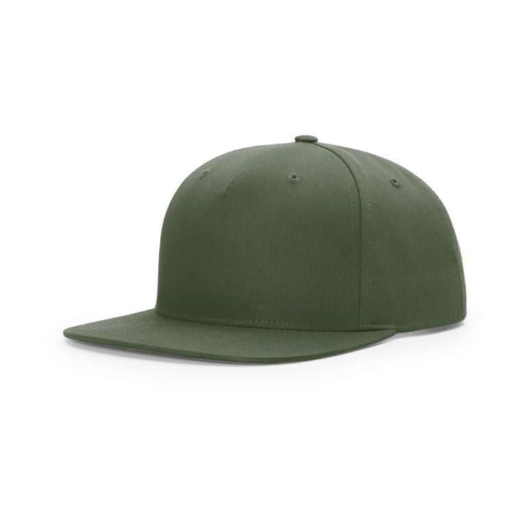 Richardson 255 Pinch Front Structured Snapback in Army Olive