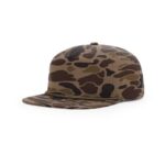 Richardson 256P Printed Umpqua Gramps Cap in Bark Duck Camo w/ Brown Rope