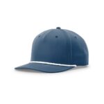 Richardson 258 5 Panel Classic Rope Cap in Light Blue/White