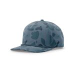Richardson 258P Printed 5 Panel Classic Rope Cap in Deepwater Duck Camo/Deepwater