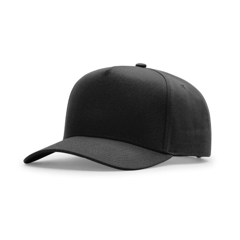 Richardson 323FPC Full Fabric Five Panel Champ in Black