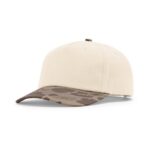 Richardson 356 5 Panel Gramps in Cream/Bark Duck Camo