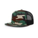 Richardson 511 ACRYLIC-WOOL BLEND TRUCKER in Green Camo/Black