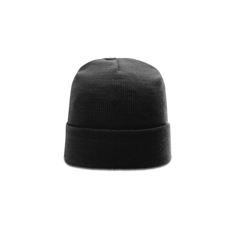 Richardson R18 Solid Beanie with Cuff in Black