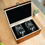 Santa Fe Wine Glass – Set of 2 – Wood Box