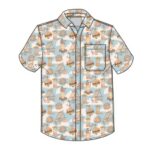 Sendero City Slicker Short Sleeve Shirt in Cowboy Drive Thru Print