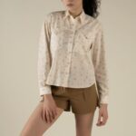 Sendero Women’s Confluence Tech Long Sleeve Shirt in Dustbloom - Antique White