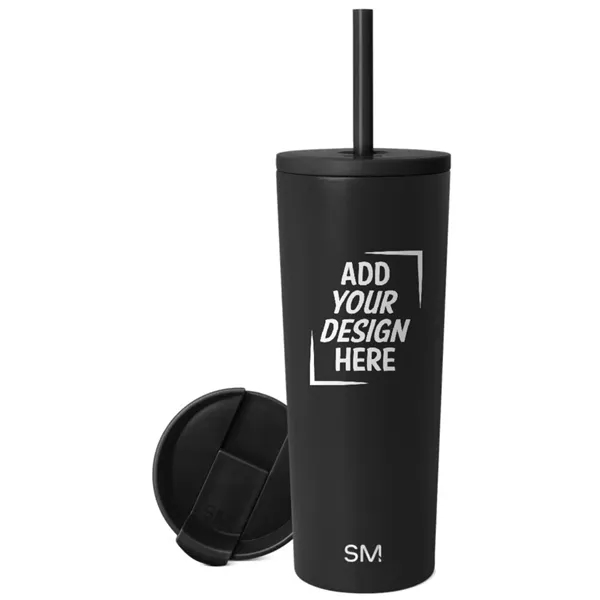 Simple Modern Classic Tumbler 24oz in Midnight Black