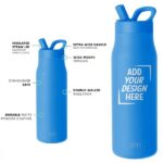 Simple Modern Mesa Water Bottle 34oz in Supersonic Blue