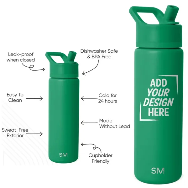 Simple Modern Summitt Water Bottle 22oz in Kelly Green