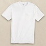 Southern Tide Men’s Short Sleeve Tee Women’s Pocket in Classic White