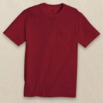Southern Tide Men’s Short Sleeve Tee Women’s Pocket in Crimson