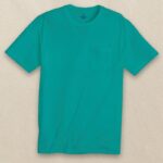 Southern Tide Men’s Short Sleeve Tee Women’s Pocket in Gulf Stream