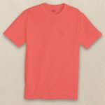 Southern Tide Men’s Short Sleeve Tee Women’s Pocket in Light Coral