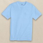 Southern Tide Men’s Short Sleeve Tee Women’s Pocket in Ocean Channel