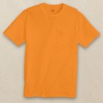Southern Tide Men’s Short Sleeve Tee Women’s Pocket in Rocky Top Orange