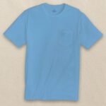 Southern Tide Men’s Short Sleeve Tee Women’s Pocket in Rush Blue