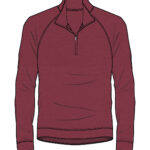 Southern Tide Men’s Cruiser Heather Quarter Zip in Heather Chianti