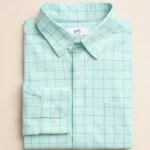 Southern Tide Men’s Long Sleeve Charleston Coral Springs Plaid Sport Shirt in Gulf Shore