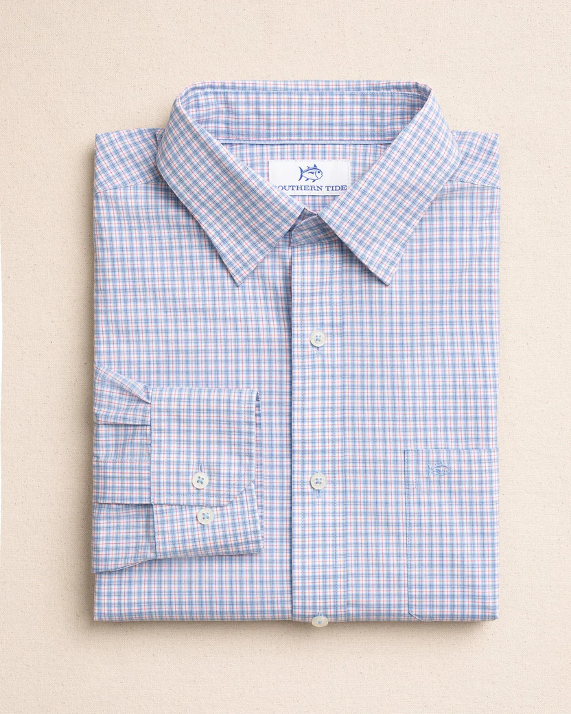 Southern Tide Men’s Long Sleeve Charleston Crescent Beach Sport Shirt