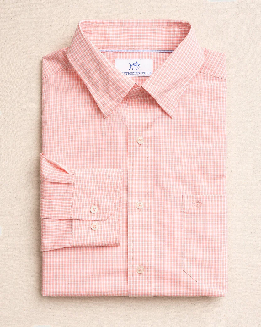 Southern Tide Men’s Long Sleeve Charleston Tidal Pool Sport Shirt