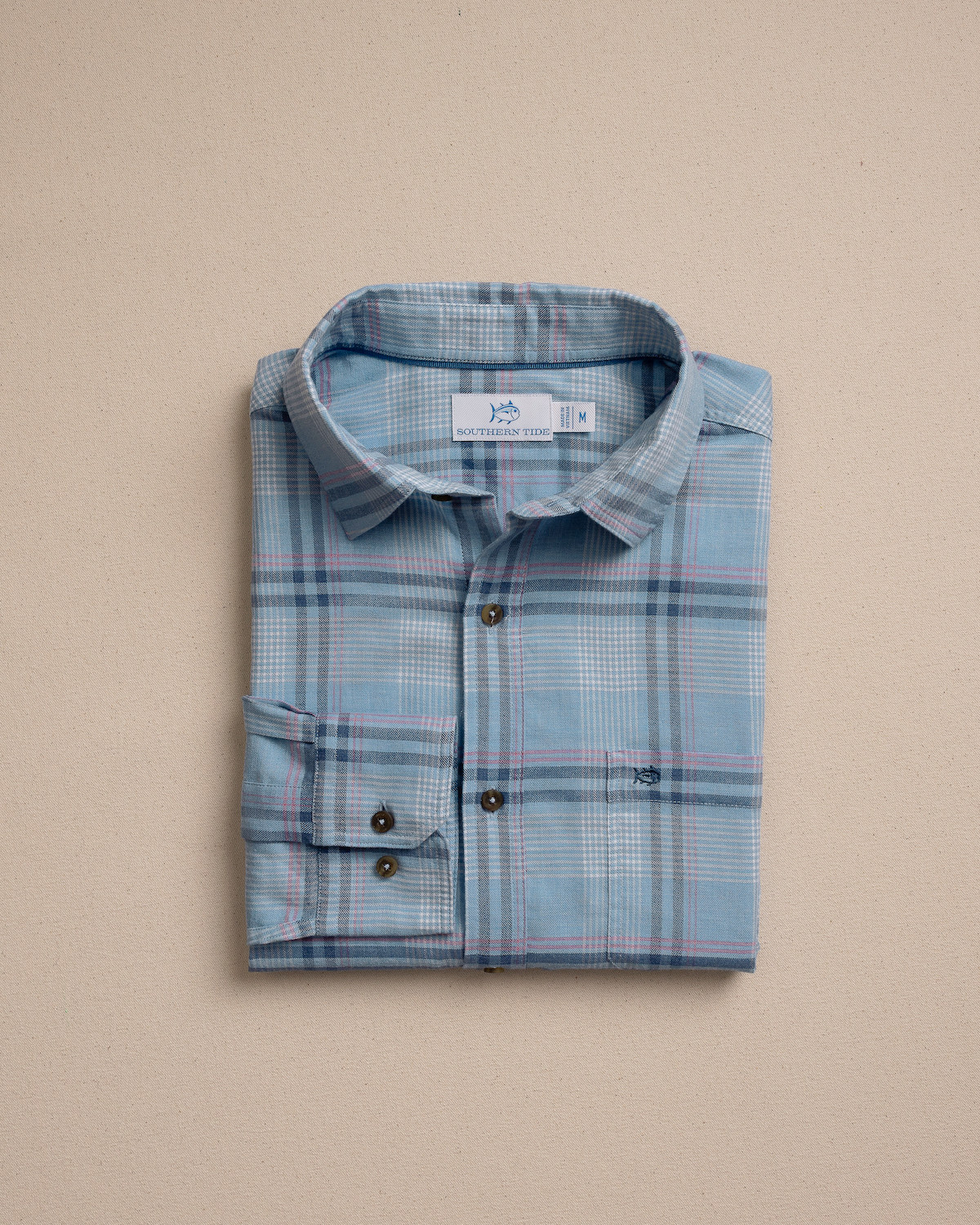 Southern Tide Men’s Long Sleeve Island Breeze Heather Sport Shirt