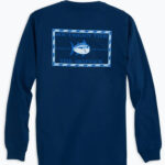 Southern Tide Men’s Long Sleeve Original Skipjack Tee (No Pocket) in Yacht Blue