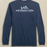 Southern Tide Men’s Long Sleeve Rising Skipjack Tee in Navy
